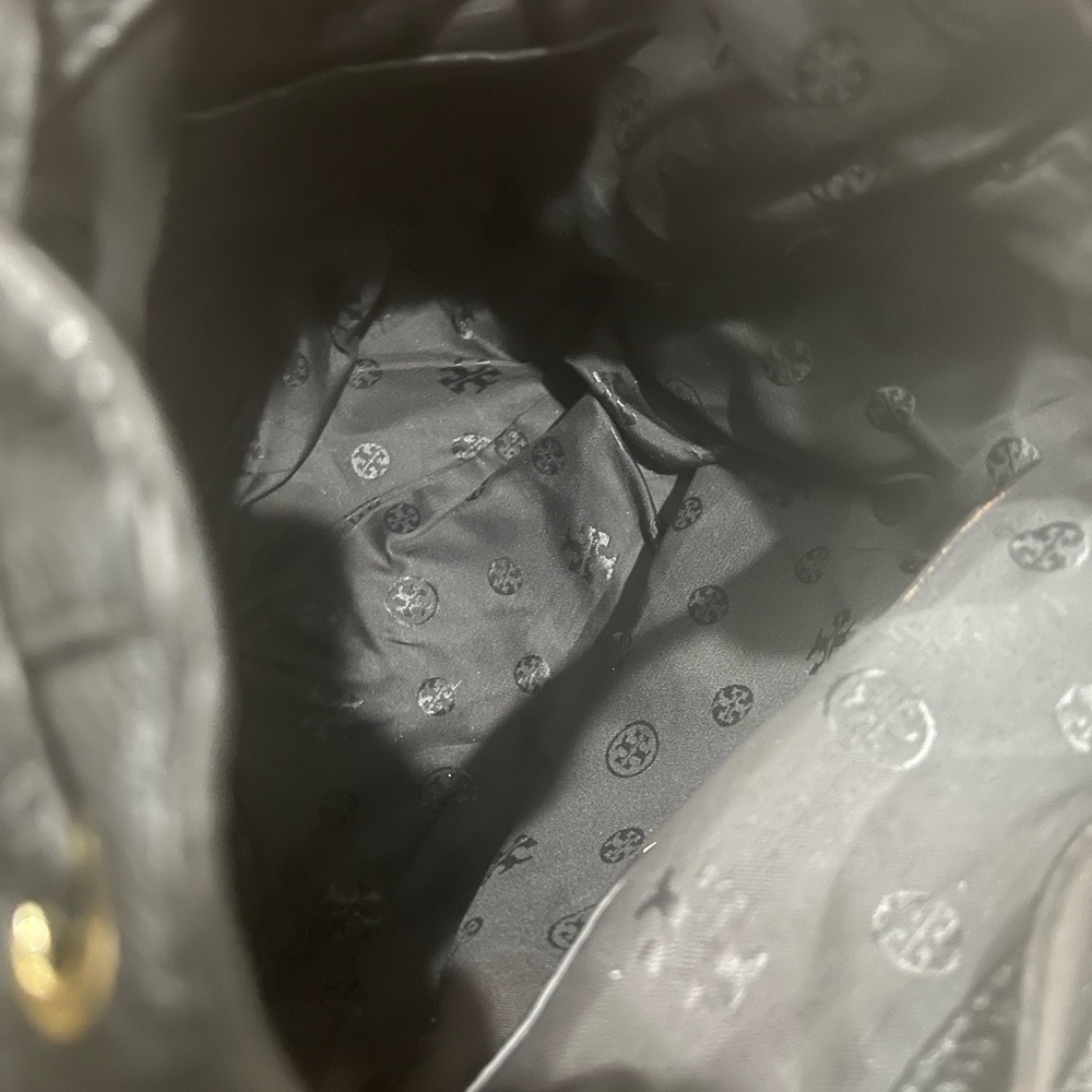 Tory Burch Leather Drawstring Backpack - Picture 11 of 16